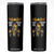 Firefighter Dad Skinny Tumbler A Son's First Hero A Daughter's First Love Father's Day TS09 Black Print Your Wear