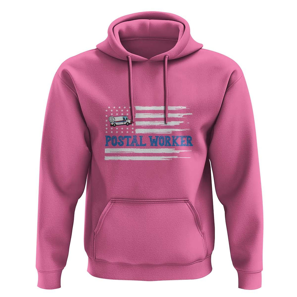 USA Flag Mailman Mail Lady Postal Worker Hoodie TS09 Azalea Print Your Wear