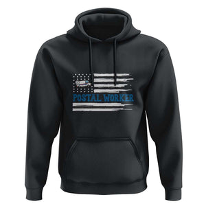 USA Flag Mailman Mail Lady Postal Worker Hoodie TS09 Black Print Your Wear