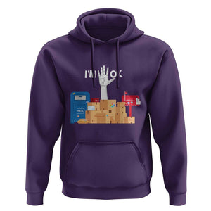 Funny Postal Worker Hoodie I'm Ok TS09 Purple Print Your Wear