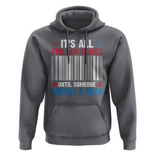 Funny Postal Worker Hoodie It's All Fun And Games Until Someone Misses A Scan TS09 Charcoal Print Your Wear