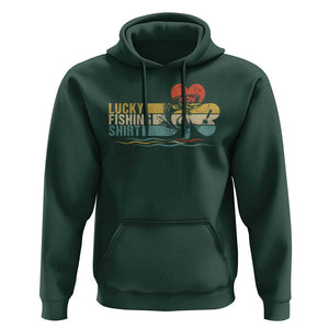 Funny Lucky Fishing Hoodie Do Not Wash Retro Fisherman TS09 Dark Forest Green Print Your Wear