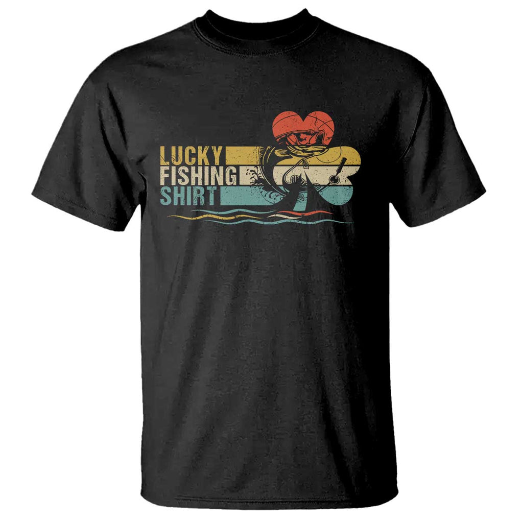 Funny Lucky Fishing T Shirt Do Not Wash Retro Fisherman TS09 Black Print Your Wear