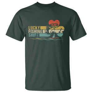 Funny Lucky Fishing T Shirt Do Not Wash Retro Fisherman TS09 Dark Forest Green Print Your Wear