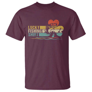 Funny Lucky Fishing T Shirt Do Not Wash Retro Fisherman TS09 Maroon Print Your Wear