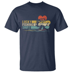 Funny Lucky Fishing T Shirt Do Not Wash Retro Fisherman TS09 Navy Print Your Wear