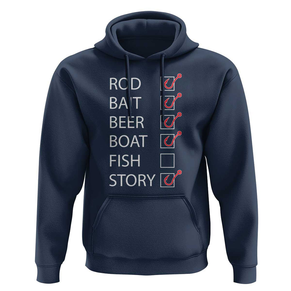 Funny Fishing Check Off List Hoodie TS09 Navy Print Your Wear