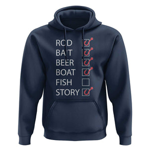 Funny Fishing Check Off List Hoodie TS09 Navy Print Your Wear