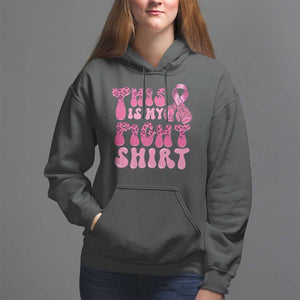 Breast Cancer Hoodie This Is My Fight Warrior Boxing Gloves TS09 Black Print Your Wear