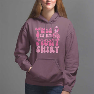 Breast Cancer Hoodie This Is My Fight Warrior Boxing Gloves TS09 Maroon Print Your Wear