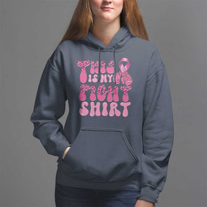 Breast Cancer Hoodie This Is My Fight Warrior Boxing Gloves TS09 Navy Print Your Wear