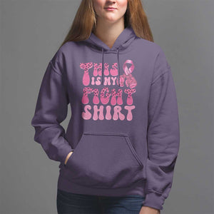 Breast Cancer Hoodie This Is My Fight Warrior Boxing Gloves TS09 Purple Print Your Wear