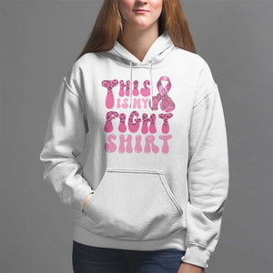 Breast Cancer Hoodie This Is My Fight Warrior Boxing Gloves TS09 White Print Your Wear
