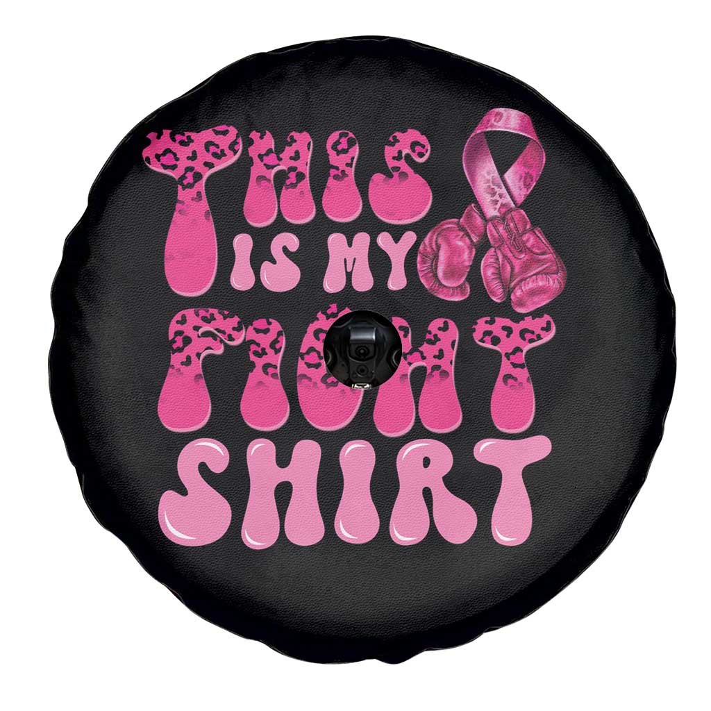 Breast Cancer Spare Tire Cover This Is My Fight Warrior Boxing Gloves TS09 Print Your Wear