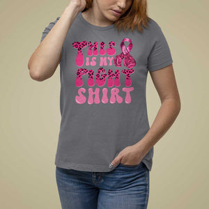 Breast Cancer T Shirt For Women This Is My Fight Warrior Boxing Gloves TS09 Charcoal Print Your Wear