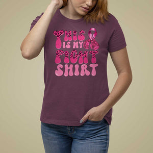 Breast Cancer T Shirt For Women This Is My Fight Warrior Boxing Gloves TS09 Maroon Print Your Wear
