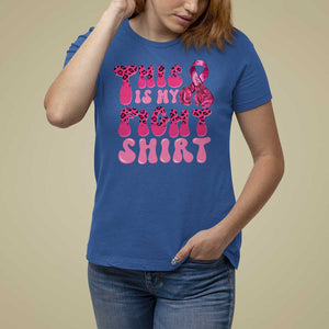 Breast Cancer T Shirt For Women This Is My Fight Warrior Boxing Gloves TS09 Royal Blue Print Your Wear