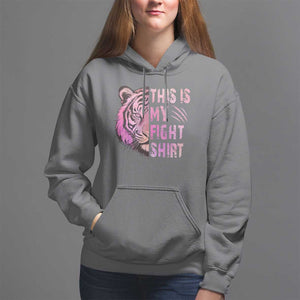 Breast Cancer Hoodie This Is My Fight Pink Tiger Warrior TS09 Charcoal Print Your Wear