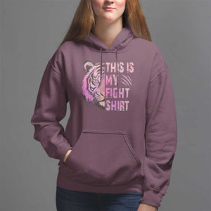 Breast Cancer Hoodie This Is My Fight Pink Tiger Warrior TS09 Maroon Print Your Wear