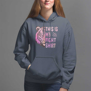Breast Cancer Hoodie This Is My Fight Pink Tiger Warrior TS09 Navy Print Your Wear