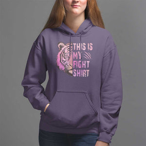 Breast Cancer Hoodie This Is My Fight Pink Tiger Warrior TS09 Purple Print Your Wear