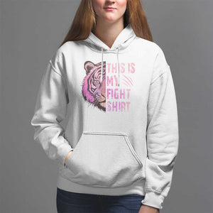 Breast Cancer Hoodie This Is My Fight Pink Tiger Warrior TS09 White Print Your Wear