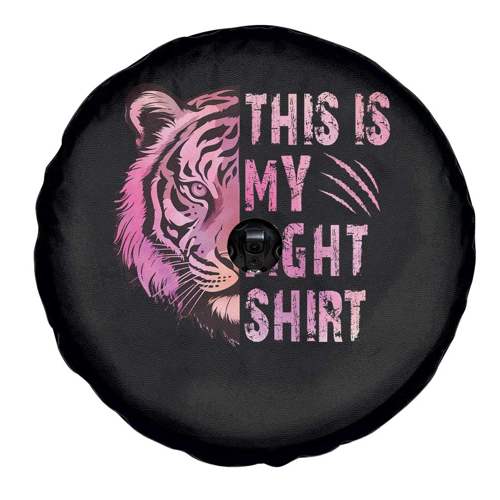 Breast Cancer Spare Tire Cover This Is My Fight Pink Tiger Warrior TS09 Print Your Wear