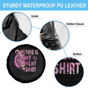 Breast Cancer Spare Tire Cover This Is My Fight Pink Tiger Warrior TS09 Print Your Wear