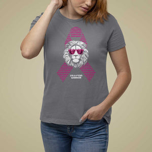 Pink Breast Cancer T Shirt For Women This Is My Fight Pink Lion Warrior TS09 Charcoal Print Your Wear