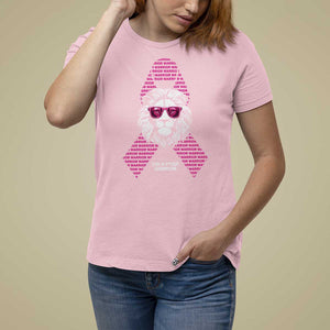 Pink Breast Cancer T Shirt For Women This Is My Fight Pink Lion Warrior TS09 Light Pink Print Your Wear