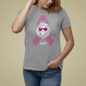 Pink Breast Cancer T Shirt For Women This Is My Fight Pink Lion Warrior TS09 Sport Gray Print Your Wear
