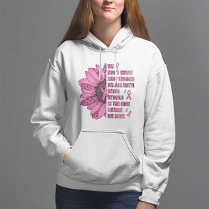 Pink Breast Cancer Hoodie We Don't Know How Strong We Are TS09 White Print Your Wear