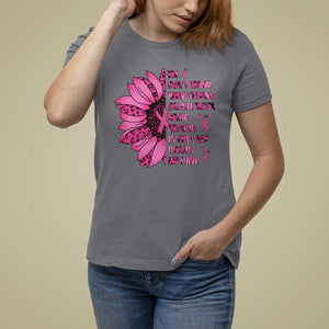 Pink Breast Cancer T Shirt For Women We Don't Know How Strong We Are TS09 Charcoal Print Your Wear