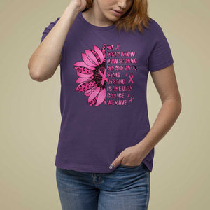 Pink Breast Cancer T Shirt For Women We Don't Know How Strong We Are TS09 Purple Print Your Wear