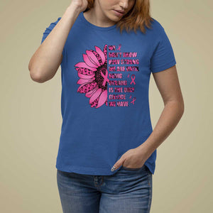 Pink Breast Cancer T Shirt For Women We Don't Know How Strong We Are TS09 Royal Blue Print Your Wear
