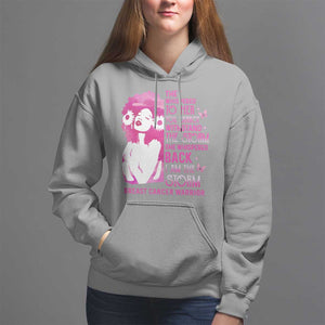 Pink Breast Cancer Hoodie She Whispered Back I Am The Storm TS09 Sport Gray Print Your Wear