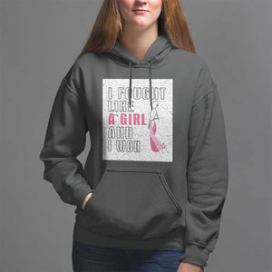 Pink Breast Cancer Hoodie I Fought Like A Girl And I Won TS09 Black Print Your Wear