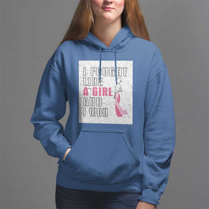 Pink Breast Cancer Hoodie I Fought Like A Girl And I Won TS09 Royal Blue Print Your Wear