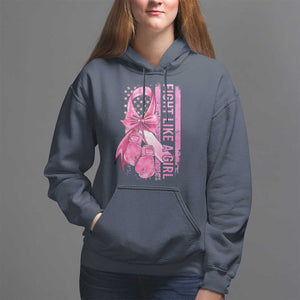 Breast Cancer Hoodie Fight Like A Girl Pink American Flag TS09 Navy Print Your Wear
