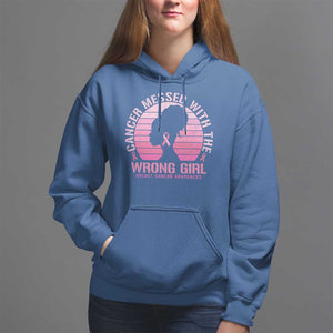 Breast Cancer Hoodie Cancer Messed With The Wrong Girl TS09 Royal Blue Print Your Wear