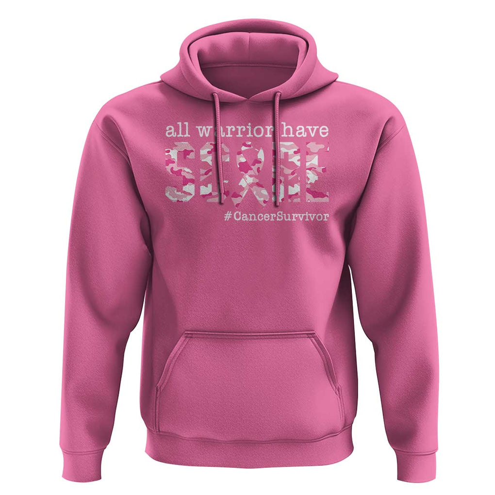 Breast Cancer Hoodie All Warriors Have Scars Millitary Camouflage TS09 Azalea Print Your Wear