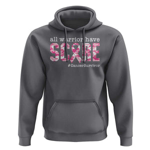 Breast Cancer Hoodie All Warriors Have Scars Millitary Camouflage TS09 Charcoal Print Your Wear