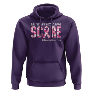 Breast Cancer Hoodie All Warriors Have Scars Millitary Camouflage TS09 Purple Print Your Wear