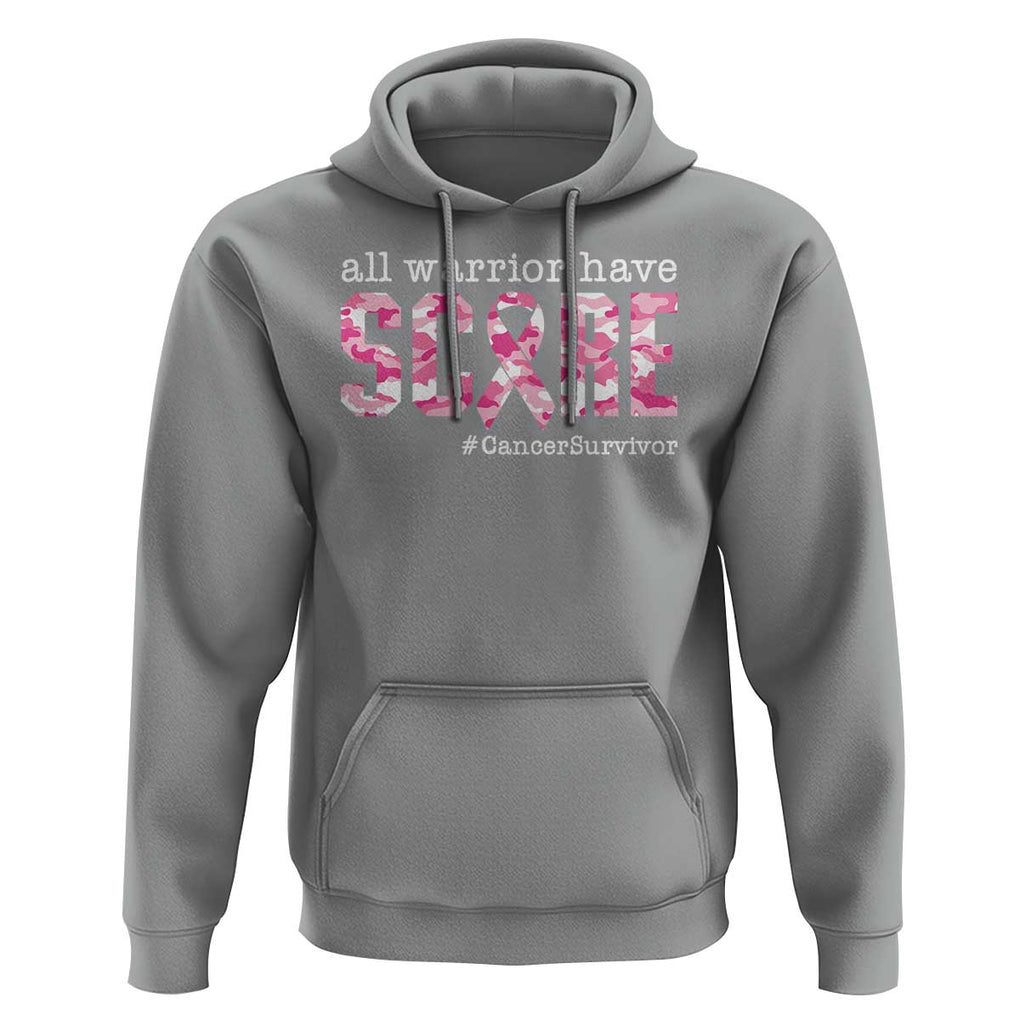 Breast Cancer Hoodie All Warriors Have Scars Millitary Camouflage TS09 Sport Gray Print Your Wear