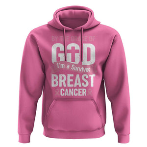 Breast Cancer Hoodie By The Grace Of God I'm A Survivor TS09 Azalea Print Your Wear