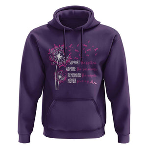 Breast Cancer Support The Fighters Hoodie Admire The Survivors Remember The Angels TS09 Purple Print Your Wear