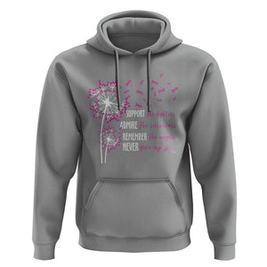 Breast Cancer Support The Fighters Hoodie Admire The Survivors Remember The Angels TS09 Sport Gray Print Your Wear
