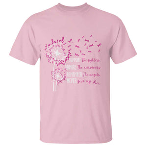 Breast Cancer Support The Fighters T Shirt Admire The Survivors Remember The Angels TS09 Light Pink Print Your Wear