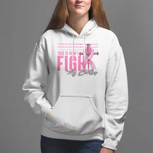 Pink Breast Cancer Hoodie This is How I Fight My Battles TS09 White Print Your Wear
