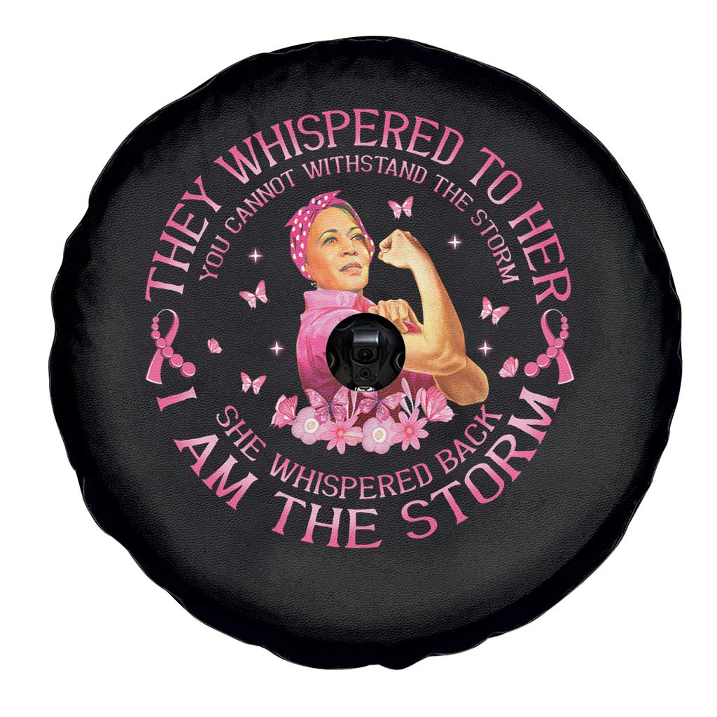 Kamala Breast Cancer Spare Tire Cover She Whispered Back I Am The Strom Harris Support TS09 Print Your Wear